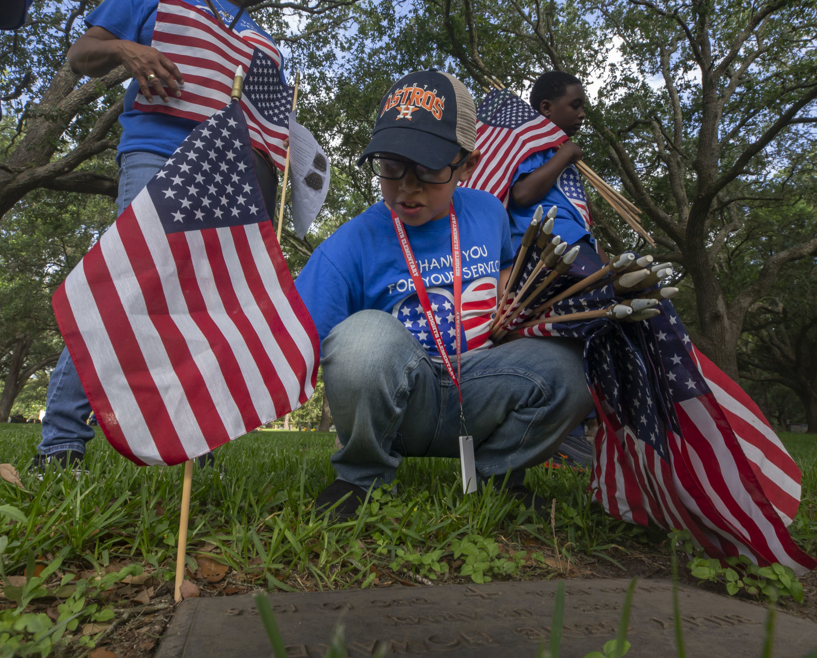 Heights Elementary Flags for Veterans